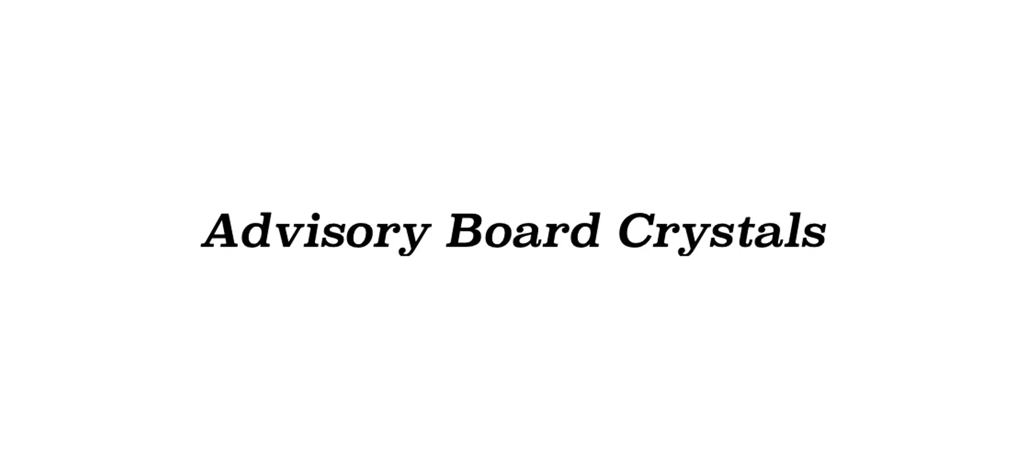 Advisory Board Crystals