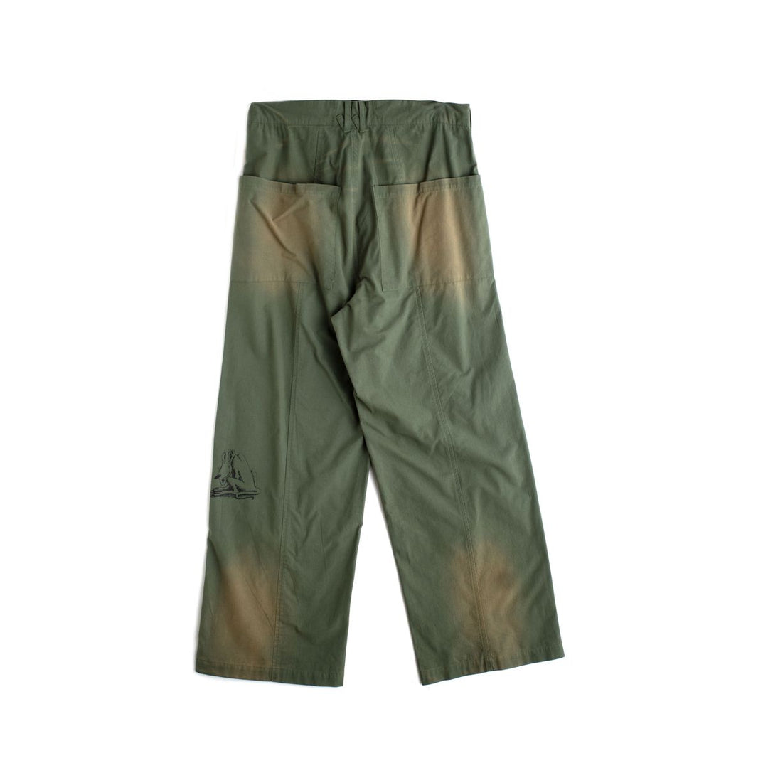 Jungles Sketches Baloon Pant (Green)