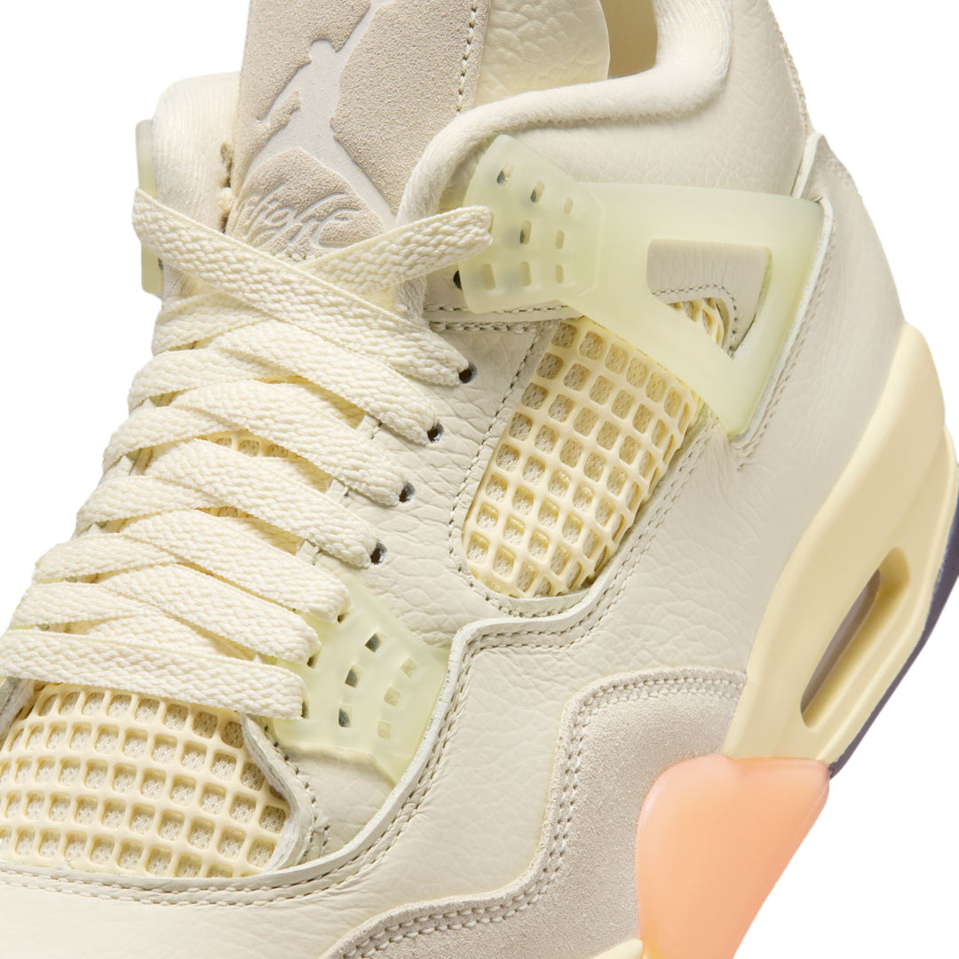 Wmns Air Jordan 4 Retro "Birds of Paradise" (Coconut Milk/Multi-Color)