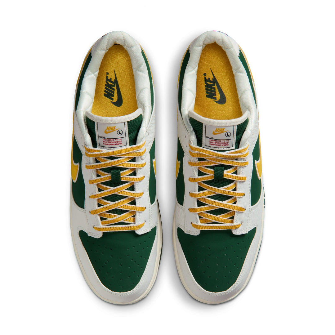 Nike Dunk Low Retro (Sail/ University Gold-Fir-University Red)