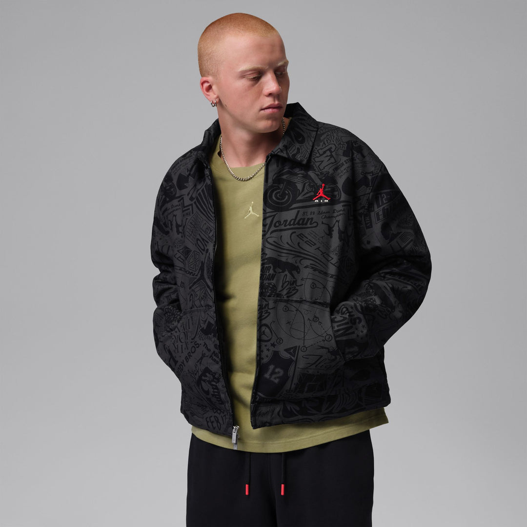 Jordan Brooklyn Chore Jacket (Black/University)