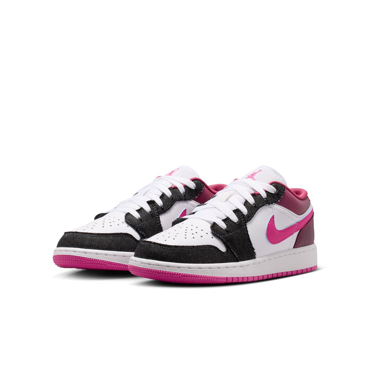 Air Jordan 1 Low SE (GS) (Off Noir/ Desert Pink-White)