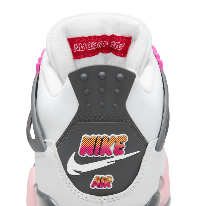 Air Jordan 4 Retro "Comic" (GS) Off White/Fire Pink-Anthracite)