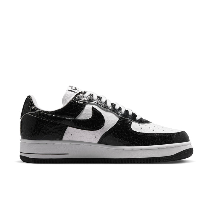 Air Force 1 Cracked Leather (Black/Black-White)