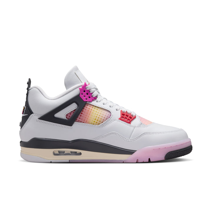 Air Jordan Retro 4 "Comic" (Off White/Fire Pink-Anthracite)