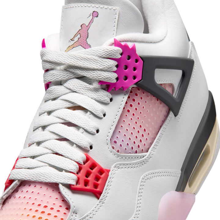 Air Jordan Retro 4 "Comic" (Off White/Fire Pink-Anthracite)