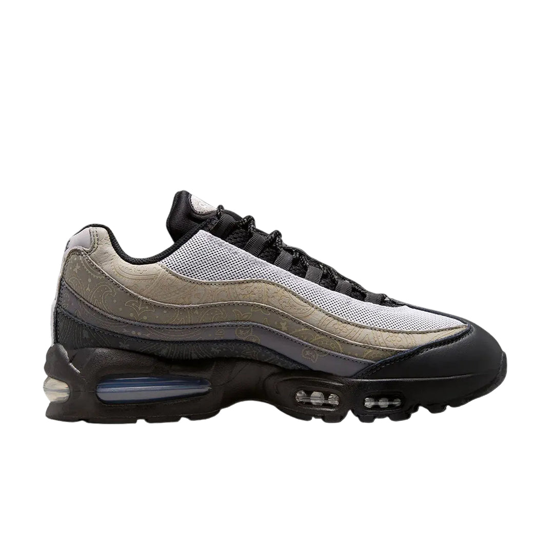 Nike Air Max 95 Big Bubble Leather "Paisley" (White/Black-Lt Graphite-Lt Charcoal)