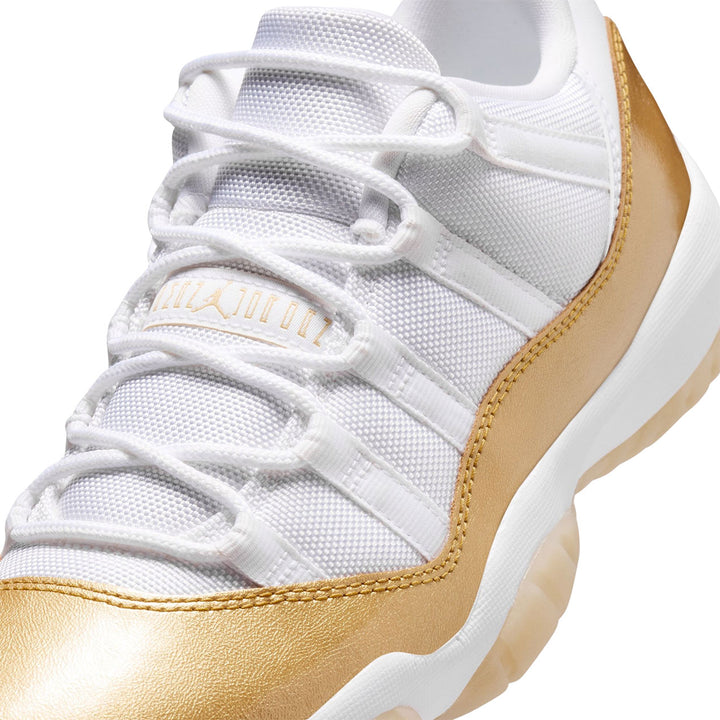 WMNS Air Jordan 11 Retro Low (White/metallic Gold-team Gold)