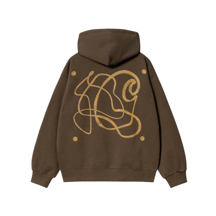 Carhartt WIP Hooded Charm Link Sweat (Liberica/Gold)