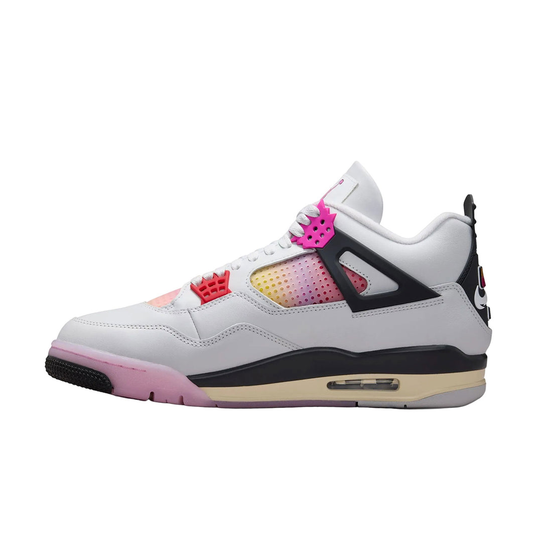 Air Jordan Retro 4 "Comic" (Off White/Fire Pink-Anthracite)