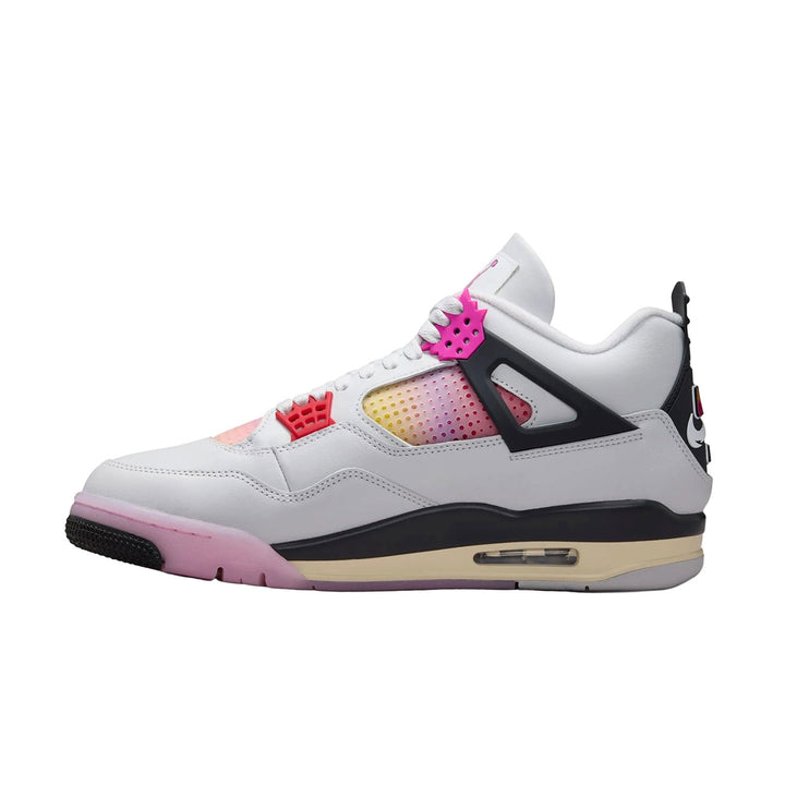 Air Jordan Retro 4 "Comic" (Off White/Fire Pink-Anthracite)